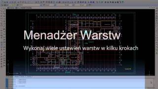 ZWCAD 2010 Menadżer stanu warstw zmiana wielu warstw w kilka sekund [upl. by Haidebej]