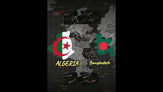 Bangladesh vs Algeria comparision geography compare edit shorts short country [upl. by Sirromad]