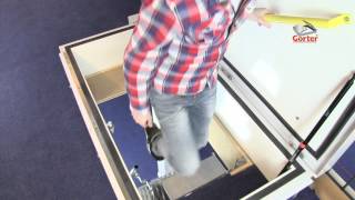 Gorter roof hatch  Roof hatch with scissor stairs [upl. by Bates]