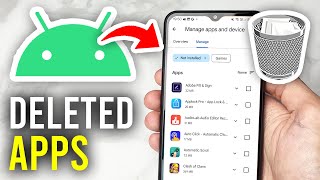 How To Find amp Recover Deleted Apps On Android  Full Guide [upl. by Enifesoj]