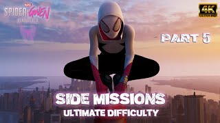 SpiderGwen Side Missions 5 Ultimate Difficulty  MOD SpiderMan PC Remastered [upl. by Clerk]