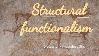 Discussion  Structural Functionalism  Anthropology  UPSC [upl. by Lombardo]