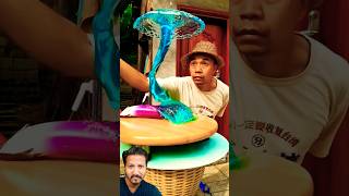 Slow motion water effect😲water slowmotion greensreen green reaction reactionvideo shorts [upl. by Sherer]