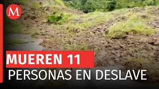 En Colombia deslizamiento de tierra deja al menos 11 personas muertas [upl. by Isak787]