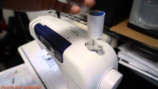 How to wind a bobbin on the Brother CS6000i sewing machine [upl. by Audly]