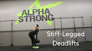 StiffLegged Deadlift with the Sandbag [upl. by Metah]