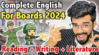 🚨 Complete English Revision in 1 shot  LIVE Class  Reading  Writing  Literature 🔥  Class 12th [upl. by Walther511]