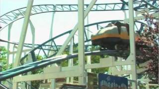 Hurricane Roller Coaster at Adventureland Amusement Park  Long Island NY [upl. by Susumu]