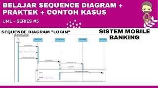 BELAJAR SEQUENCE DIAGRAM  PRAKTEK  CONTOH KASUS  UML  SERIES 5 [upl. by Teodorico]