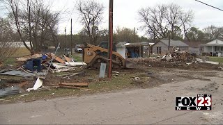 Video Barnsdall residents speak with FOX23 about damage from Monday nights storms [upl. by Svend267]