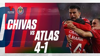 Highlights amp Goals  Chivas vs Atlas 41  Telemundo Deportes [upl. by Airdnassac]