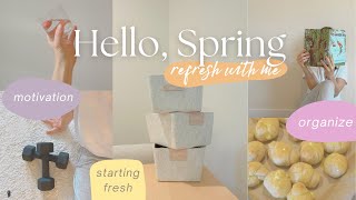 SPRING INSPIRATION  healthy habits organization easy meals amp new workouts [upl. by Livvie]