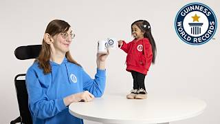 Smallest and Tallest Woman Meet For The First Time EVER  Guinness World Records [upl. by Ellimac899]