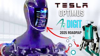 Teslaâ€™s NEW Optimus VS Amazonâ€™s NEW Digit 2024  2025 AI ROBOT UPGRADES amp DEMOS [upl. by Rajewski]