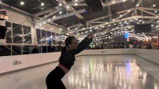 Amy skating with rings at Pindustry ice show 112224 [upl. by Dian]