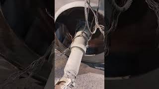 Shaft dismantle from impeller with gas cutting shaft via cutting torch oxygen gas cutter meme [upl. by Nessa]