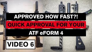 ATF eForm 4 Approval and News Silencers Simplified in 2023 [upl. by Ttehr]