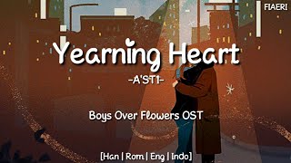 IndoSub AST1  Yearning Heart 아쉬운 마음인걸 Boys Over Flowers OST [upl. by Irol]