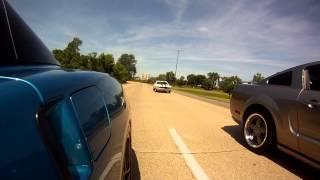 C6 corvette VS 480 hp Roushcharged Mustang Shreveport La [upl. by Taber18]