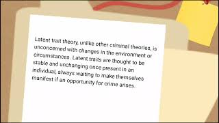 LATENT TRAIT THEORY PART 1 [upl. by Ahrendt]