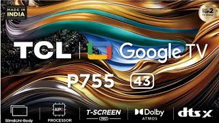 TCL 43P755 4K UHD LED TV REVIEW tclindia [upl. by Emoryt]