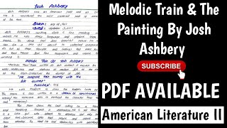 Melodic Train and The Painting By Josh Ashbery [upl. by Landon]