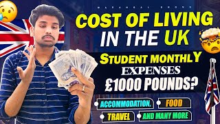 Cost of Living in the UK 🇬🇧  Student Monthly Expenses 💶  is London Expensive 🤯 💔 [upl. by Jasmine]