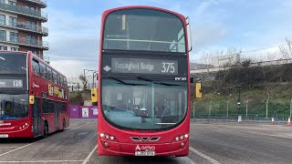 Full Route Visual London Bus Route 375 Romford Station  Passingford Bridge Bus DW207 LJ09 SVA [upl. by Ametaf]