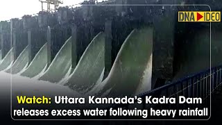 Watch Uttara Kannada’s Kadra Dam releases excess water following heavy rainfall [upl. by Efrem227]