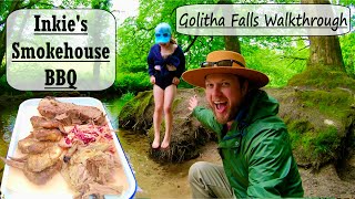 Golitha Falls  Inkies BBQ Smokehouse  Family Walkthrough and Lunch [upl. by Efthim]