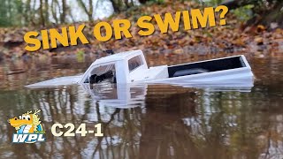 WPL C241 Hilux  116 Scale RC Crawler Off Road Water amp Trail Run [upl. by Ylebmik29]