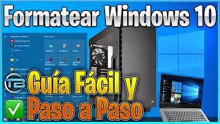 COMO FORMATEAR e INSTALAR WINDOWS 10 en PC o LAPTOP 2021 💽 Restablecer el Sistema a Nuevo Fácil [upl. by Lela]