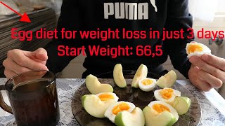 Egg diet for weight loss in just 3 days [upl. by Zurkow]