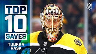 Top 10 Tuukka Rask saves from 201819 [upl. by Trow]