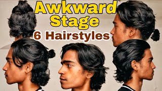 6 Best Hairstyles for Men  AWKWARD STAGE [upl. by Fullerton920]