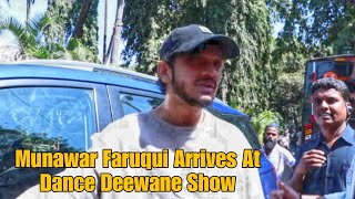 bb17 Winner 🏆 Munawar Faruqui Arrives At Dance Deewane Set For bb17 Special Episode Shoot [upl. by Spark]