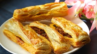 Kheema puffs Recipes Mutton Kheema Puffs With Homemade Puff Pastry Dough RecipesRamdan Recipes2024 [upl. by Whitcher410]