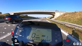 BMW G310R GPS Beschleunigung 0Topspeed [upl. by Stephanus]