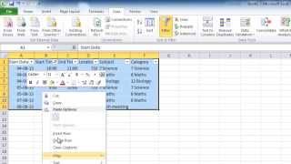 Outlook Import a schedule from Excel into Outlook Calendar [upl. by Weidman]