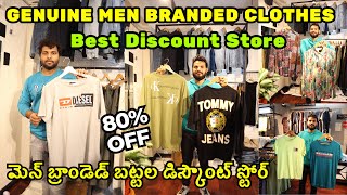 Genuine Men Branded Clothes Discount Store in Hyderabad Upto 80 OFF  HighEnd Brand Shirts Jeans [upl. by Ikkaj]