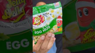 🎄 Egg Nog Jelly Belly snacks🥛 eggnog Christmas sweets JellyBelly foodie food America short [upl. by Latonia]