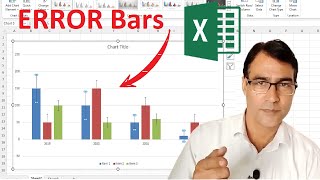 How To Add Error Bars In Excel Custom Error Bars  How to Add Error Bars of Standard Deviation [upl. by Alyk]