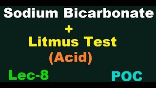 sodium bicarbonate test  litmus test in hindi  practical organic chemistry iit jee  EG [upl. by Esylle]