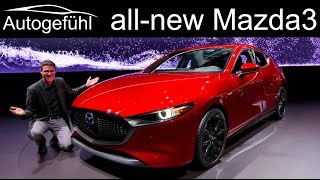 Allnew Mazda3 REVIEW Exterior Interior comparison Hatch vs Sedan 2019 2020 Mazda 3  Autogefühl [upl. by Adena498]