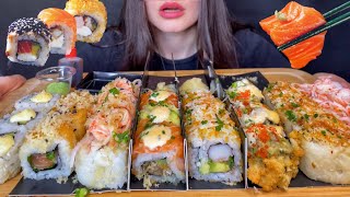 ASMR SUSHI amp SASHIMI PLATTER MUKBANG No Talking EATING SOUNDS [upl. by Jillayne489]