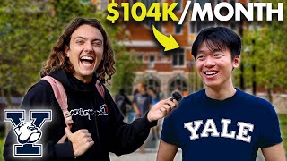 Asking Yale Students How They Make Money [upl. by Steinman66]