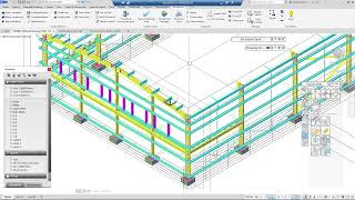 GRAITEC Advance PowerPack for Autodesk Advance Steel  Multi Grid Level Part 3 [upl. by Aliuqat]