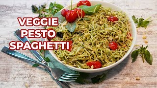 Veggie Pesto Spaghetti  Veggie Pesto Spaghetti Pasta Recipe  Pesto Sauce [upl. by Iramat982]