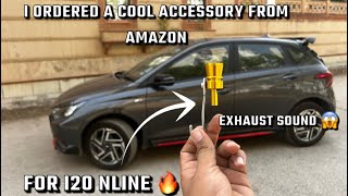 Ordered a cool accessory for my i20 nline  exhaust whistle sound 😱 [upl. by Roose]