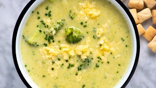 Easy Broccoli Cheddar Soup Recipe [upl. by Ettennod327]